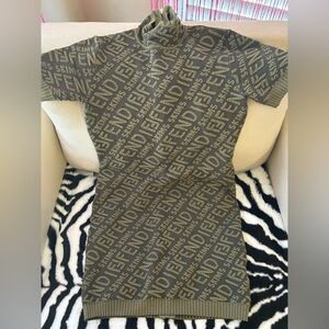 Fendi x Skims green bodycon dress